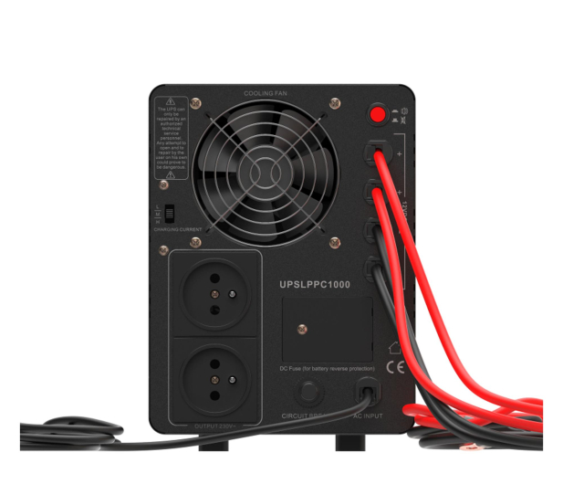 Green Cell AVR UPS 1500VA 1000W PowerCore 12 VDC z LCD - 1335380 - zdjęcie 3